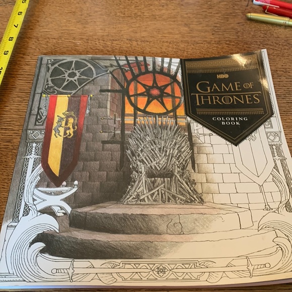 HBO | Office | 26 Hbo Game Of Thrones Adult Coloring Book 60pg 115 X ...